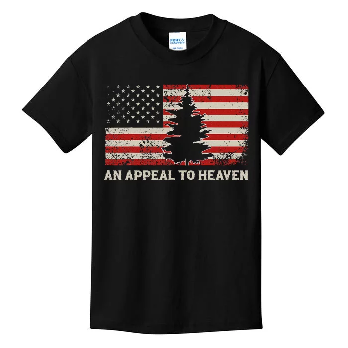 An Appeal To Heaven Pine Tree Usa Revolution American Flag Kids T-Shirt