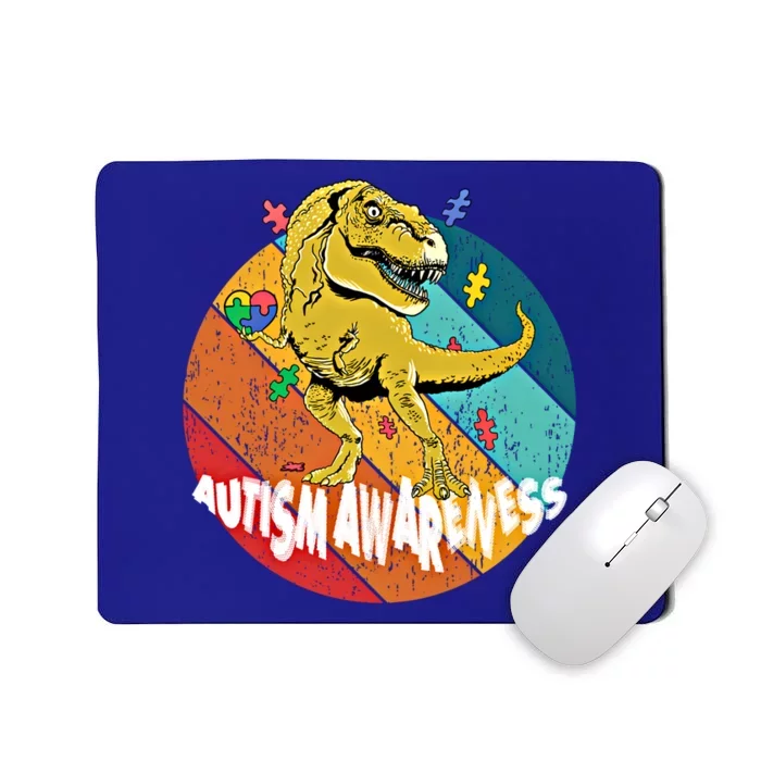 Autism Awareness T Rex Dinosaur And Gift Mousepad