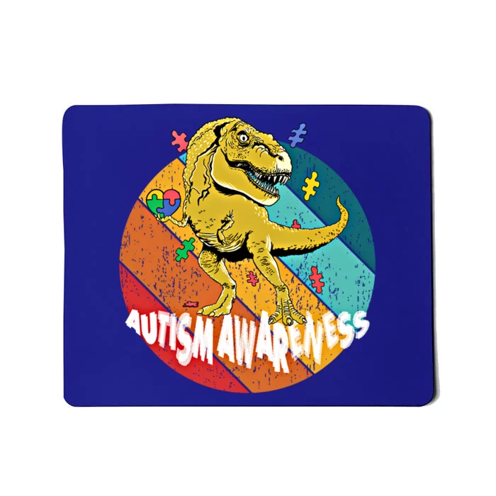 Autism Awareness T Rex Dinosaur And Gift Mousepad