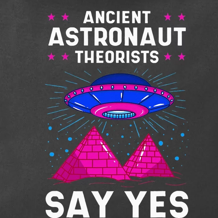 Ancient Astronaut Theorist Say Yes Alien Egyptian Pyramid Zip Tote Bag