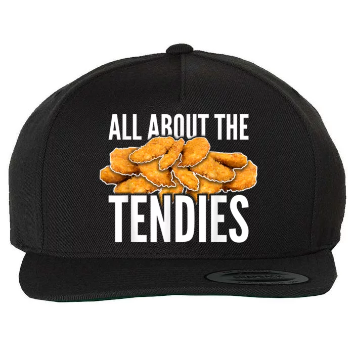 All About The Tendies Chicken Tenders WallStreetBets Wool Snapback Cap