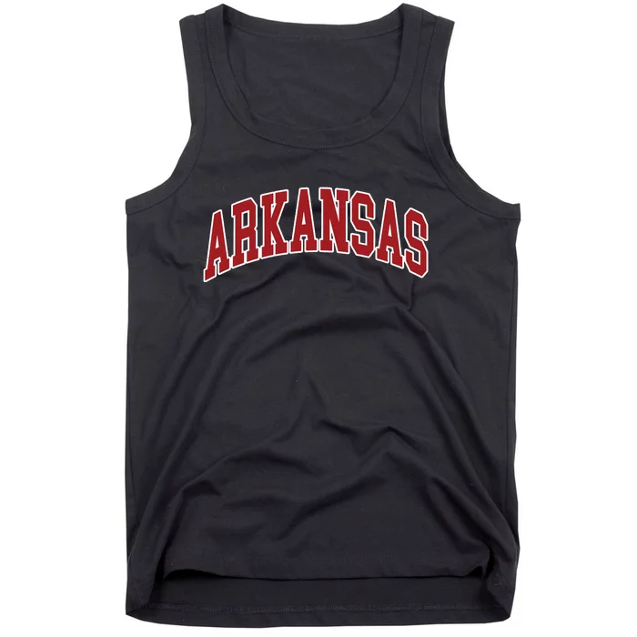 Arkansas Ar Throwback Design Print Classic Tank Top