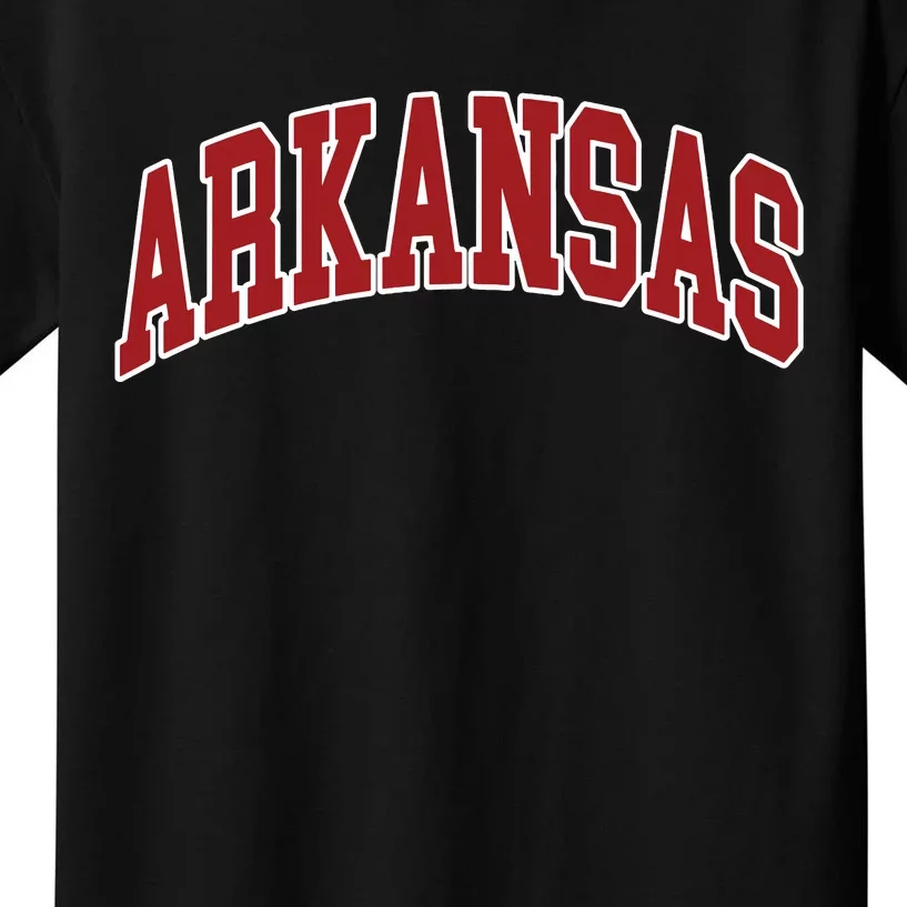 Arkansas Ar Throwback Design Print Classic Kids T-Shirt