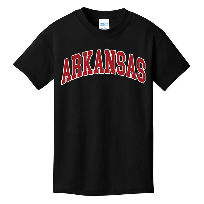 Arkansas Ar Throwback Design Print Classic Kids T-Shirt