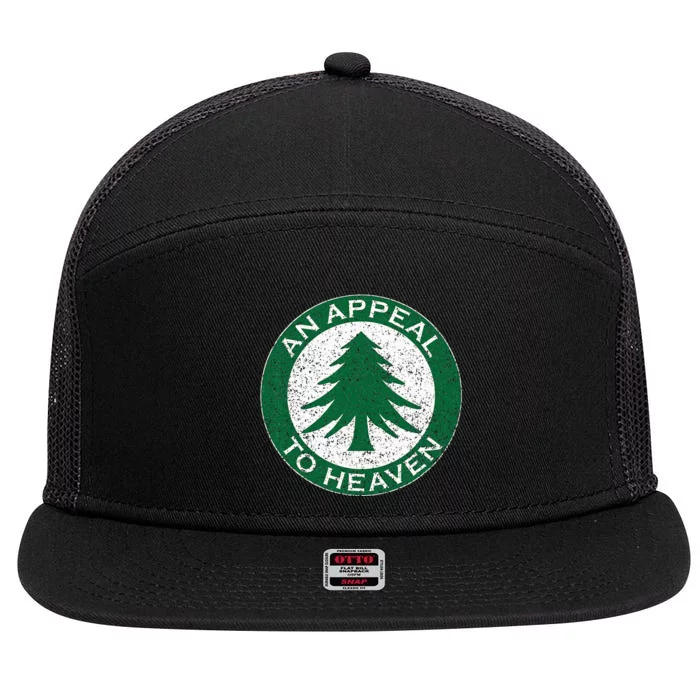 An Appeal To Heaven Flag Pine Tree Flag Roundel New England 7 Panel Mesh Trucker Snapback Hat