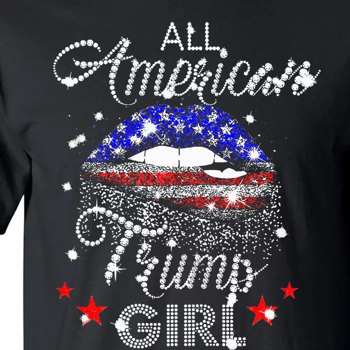 All American Trump Girl Mouth Diamond Tall T-Shirt