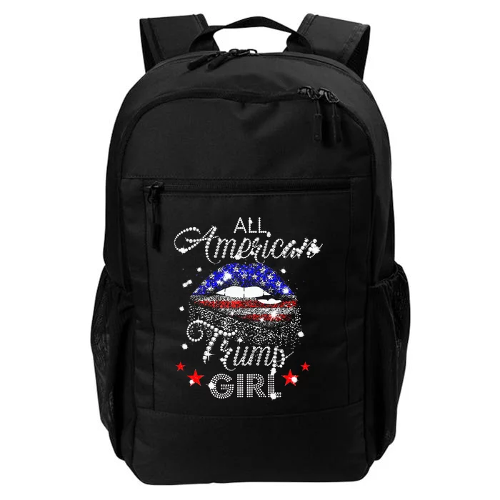 All American Trump Girl Mouth Diamond Daily Commute Backpack