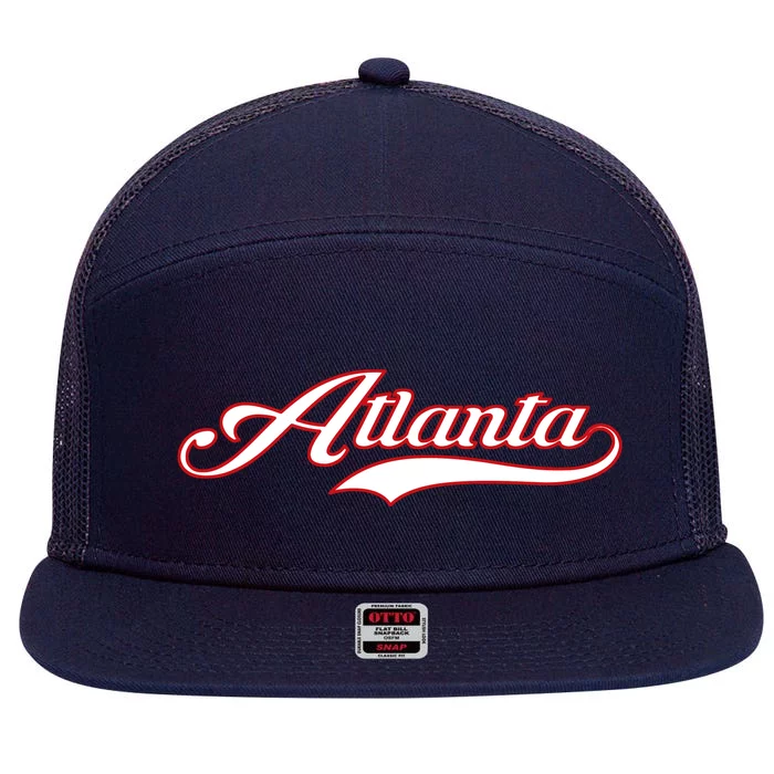 Atlanta 7 Panel Mesh Trucker Snapback Hat