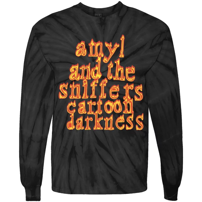 Amyl And The Sniffers Cartoon Darkness Tie-Dye Long Sleeve Shirt