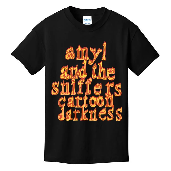 Amyl And The Sniffers Cartoon Darkness Kids T-Shirt