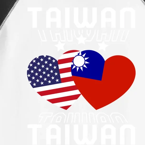 America And Taiwan Taiwanese American Flag Dual Nationality Cool Gift Toddler Fine Jersey T-Shirt