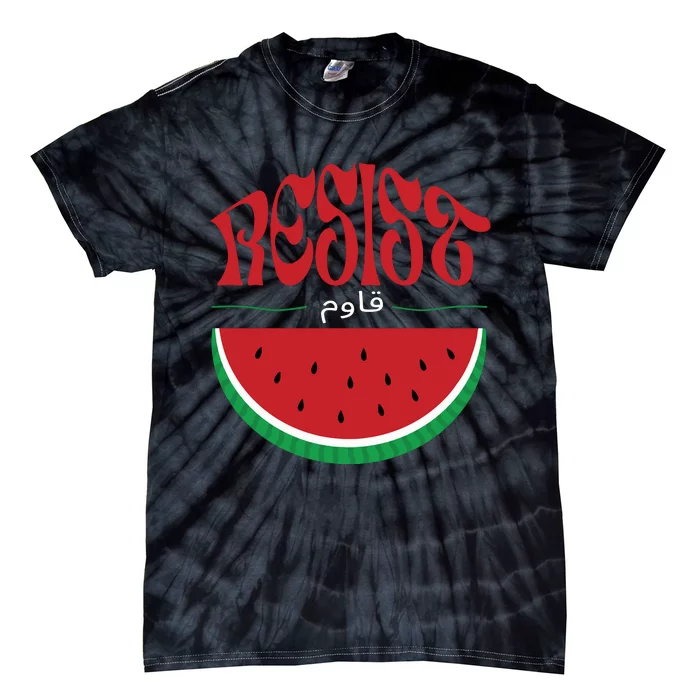 Abolition And The Liberation Of Palestine Watermelon Flag Tie-Dye T-Shirt