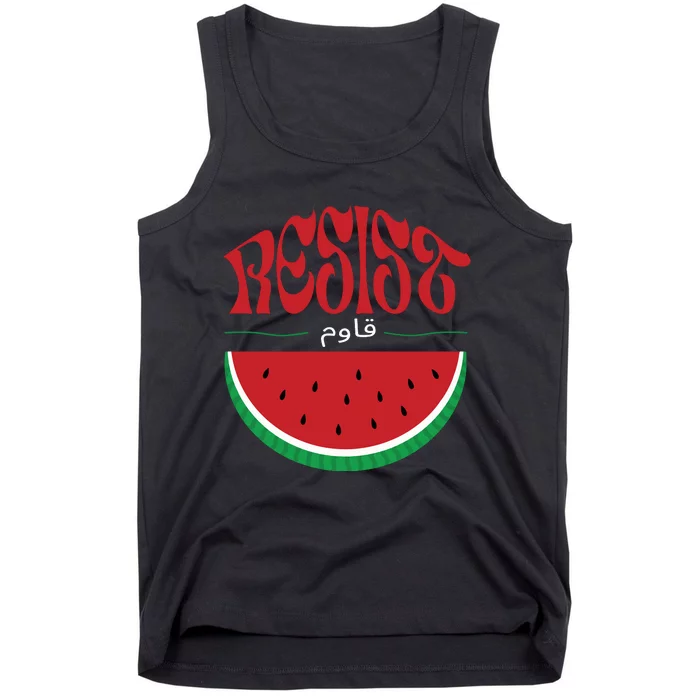 Abolition And The Liberation Of Palestine Watermelon Flag Tank Top