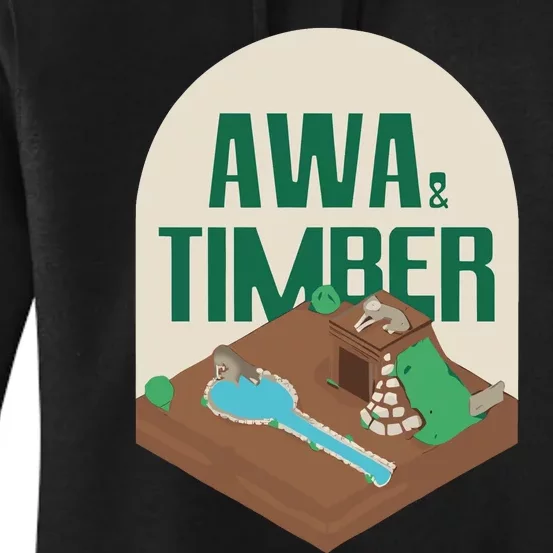 Awa And Timber Wolf Women's Pullover Hoodie