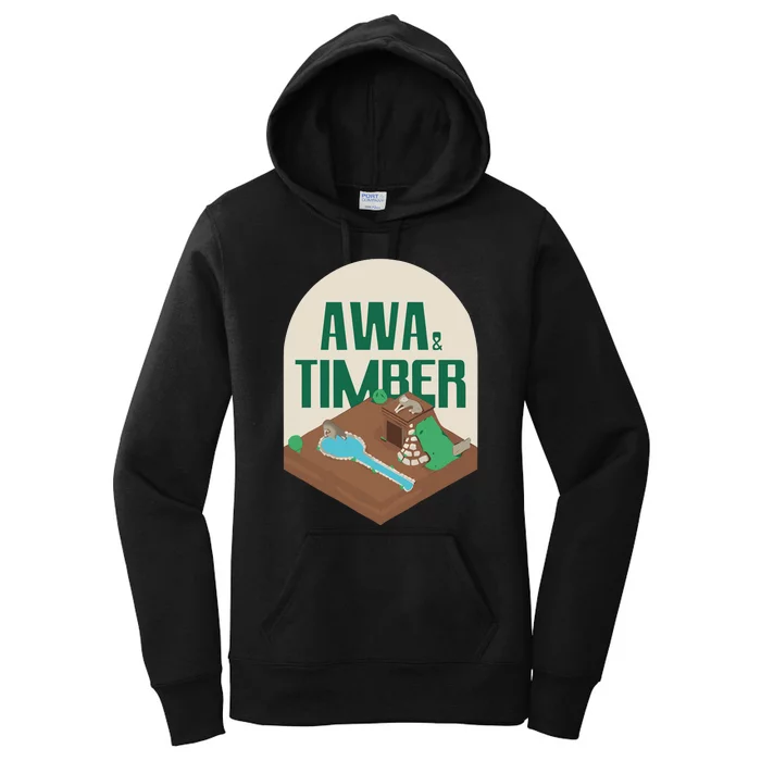 Awa And Timber Wolf Women's Pullover Hoodie