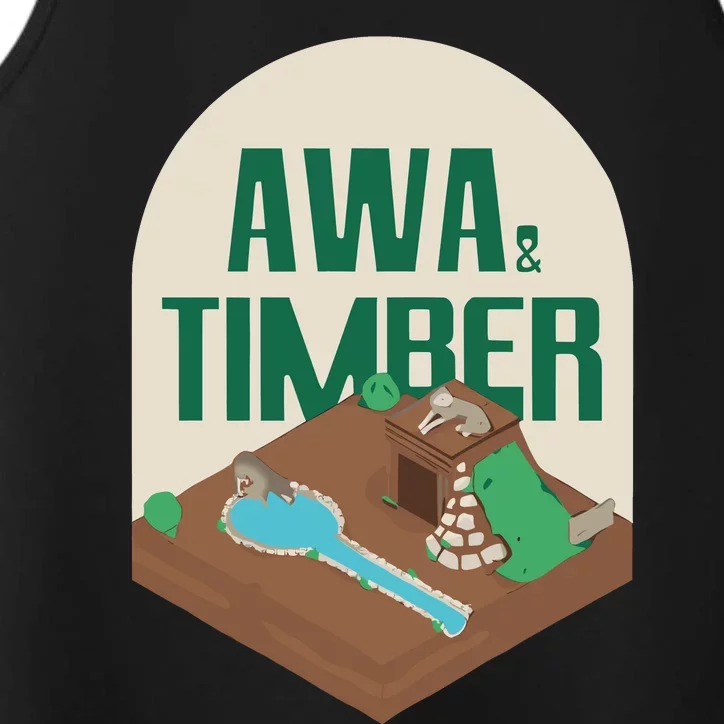 Awa And Timber Wolf Performance Tank