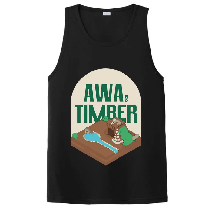 Awa And Timber Wolf Performance Tank