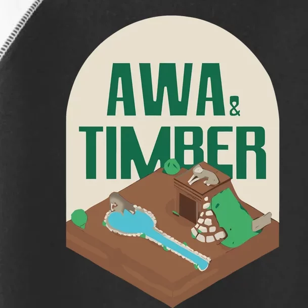 Awa And Timber Wolf Toddler Fine Jersey T-Shirt