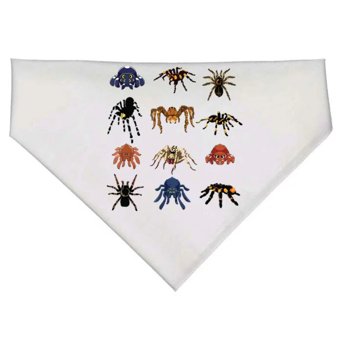 Animal Arachnid Tarantula Arthropod Halloween Gift Spider USA-Made Doggie Bandana