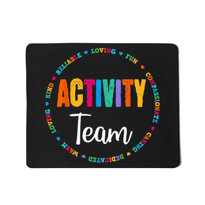 Activity Assistant Team Squad Professionals Week Director Mousepad