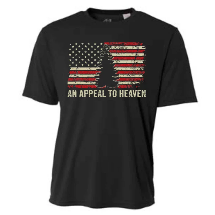 An Appeal To Heaven Usa Revolution Pine Tree American Flag Cooling Performance Crew T-Shirt