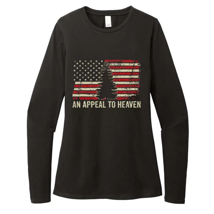 An Appeal To Heaven Usa Revolution Pine Tree American Flag Womens CVC Long Sleeve Shirt