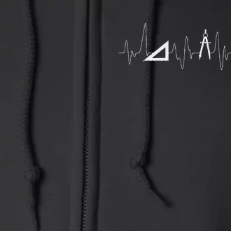 Architect Architecture Tool Heartbeat Pulse Full Zip Hoodie