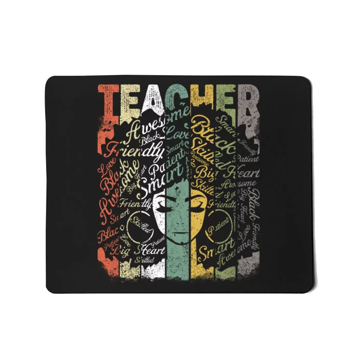 African American Teacher Hair Afro African American Teachers Mousepad