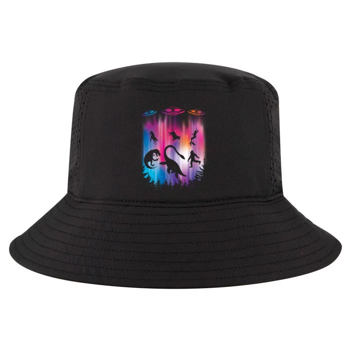 Alien Abduction Trex Loch Ness Bigfoot Funny Ufo Cool Comfort Performance Bucket Hat