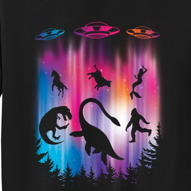 Alien Abduction Trex Loch Ness Bigfoot Funny Ufo Sweatshirt