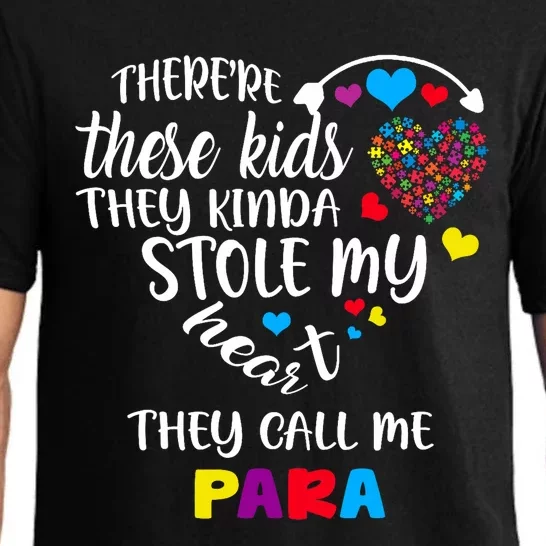 Autism Awareness There’Re They Call Me Para Pajama Set