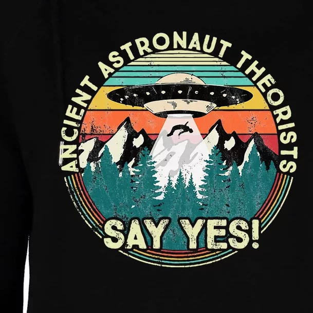 Ancient Astronaut Theorists Say Yes Aliens Womens Funnel Neck Pullover Hood