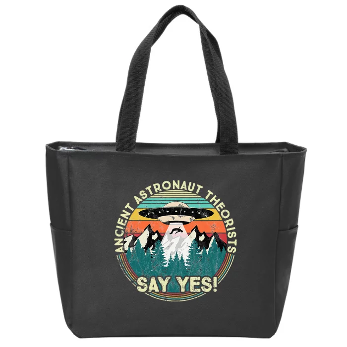 Ancient Astronaut Theorists Say Yes Aliens Zip Tote Bag