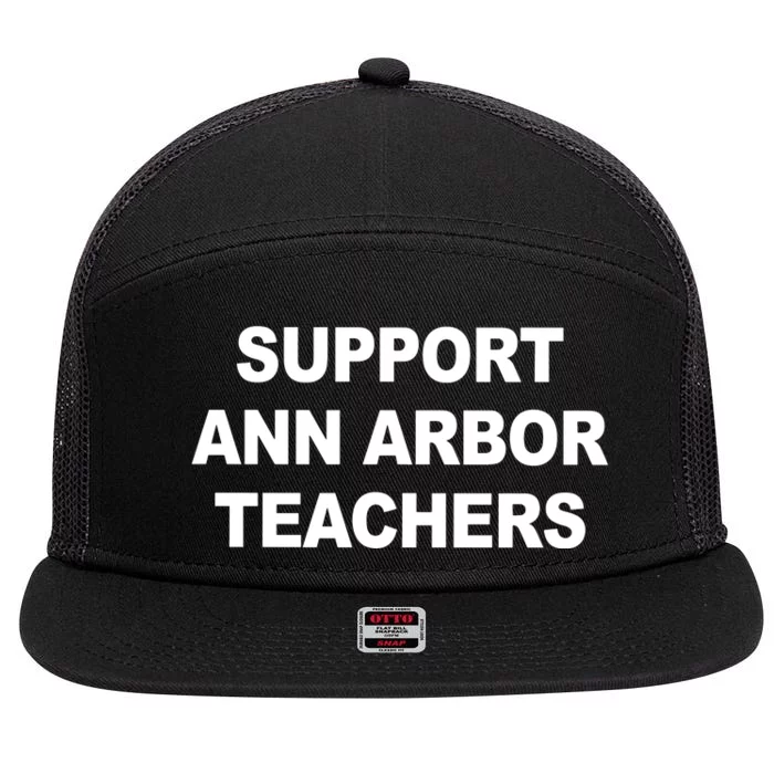 Ann Arbor Teachers 7 Panel Mesh Trucker Snapback Hat