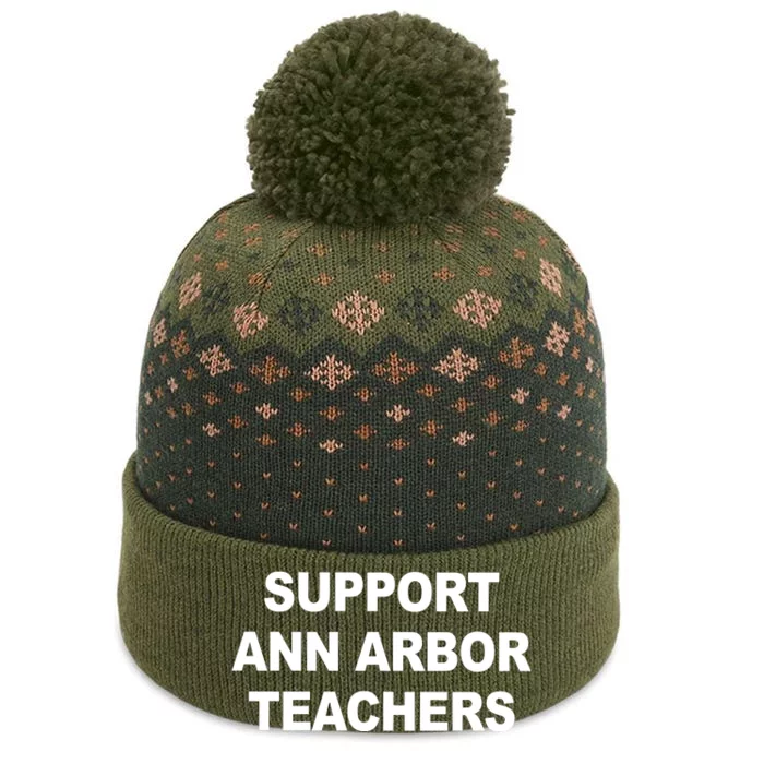 Ann Arbor Teachers The Baniff Cuffed Pom Beanie