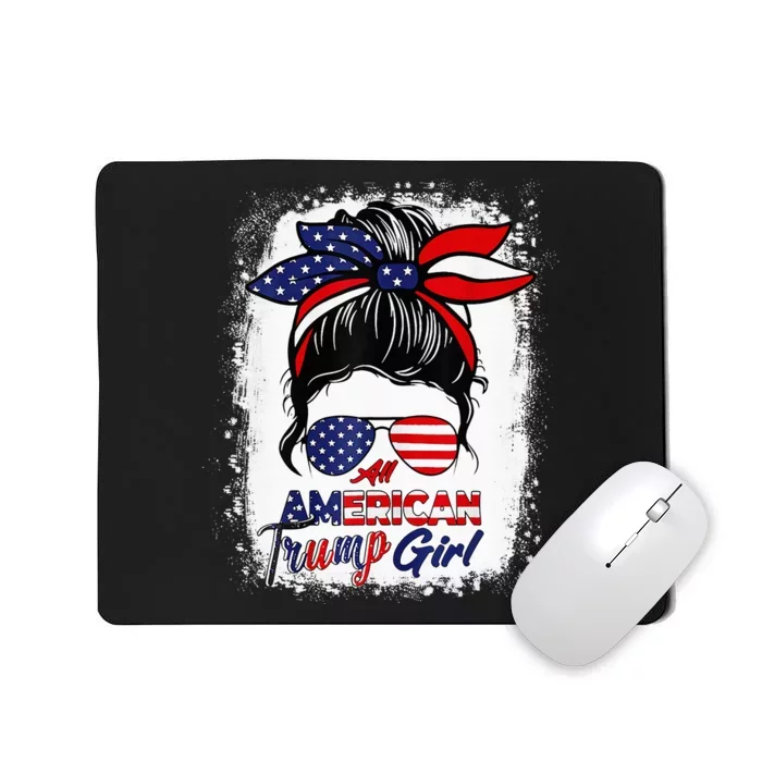 All American Trump Girl Messy Bun Pro Trump 2024 Mousepad