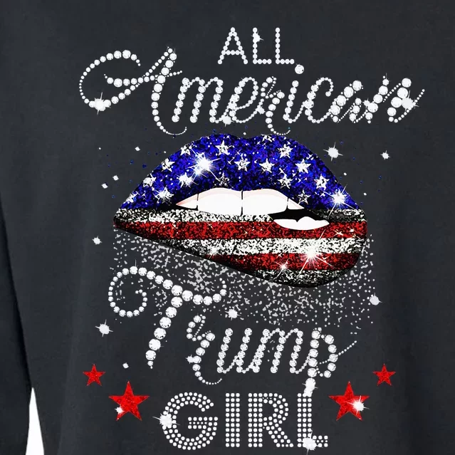 All American Trump Girl Cropped Pullover Crew