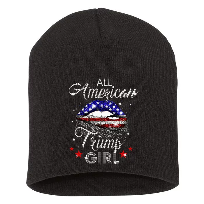 All American Trump Girl Short Acrylic Beanie