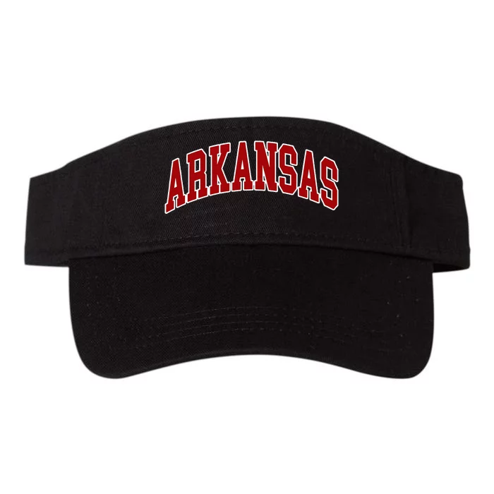 Arkansas Ar Throwback Design Print Classic Valucap Bio-Washed Visor