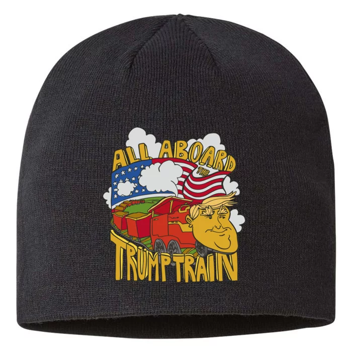 All Aboard Trump Train 8 1/2in Sustainable Knit Beanie