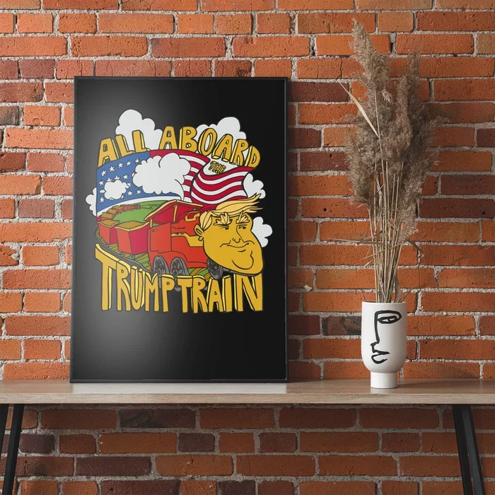 All Aboard Trump Train Poster