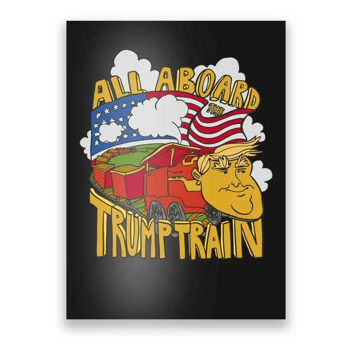 All Aboard Trump Train Poster