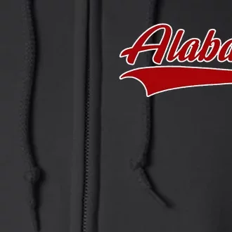 Alabama Al Throwback Design Print Classic Full Zip Hoodie