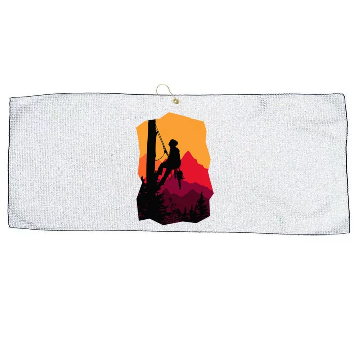 Arborist Arboriculturist Tree Surgeon Large Microfiber Waffle Golf Towel