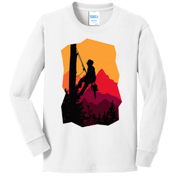 Arborist Arboriculturist Tree Surgeon Kids Long Sleeve Shirt