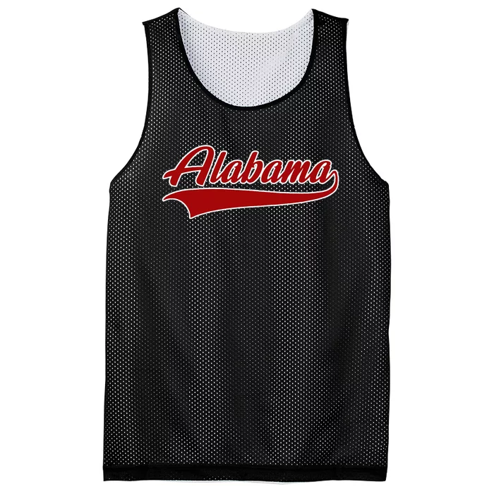 Alabama AL Throwback Mesh Reversible Basketball Jersey Tank