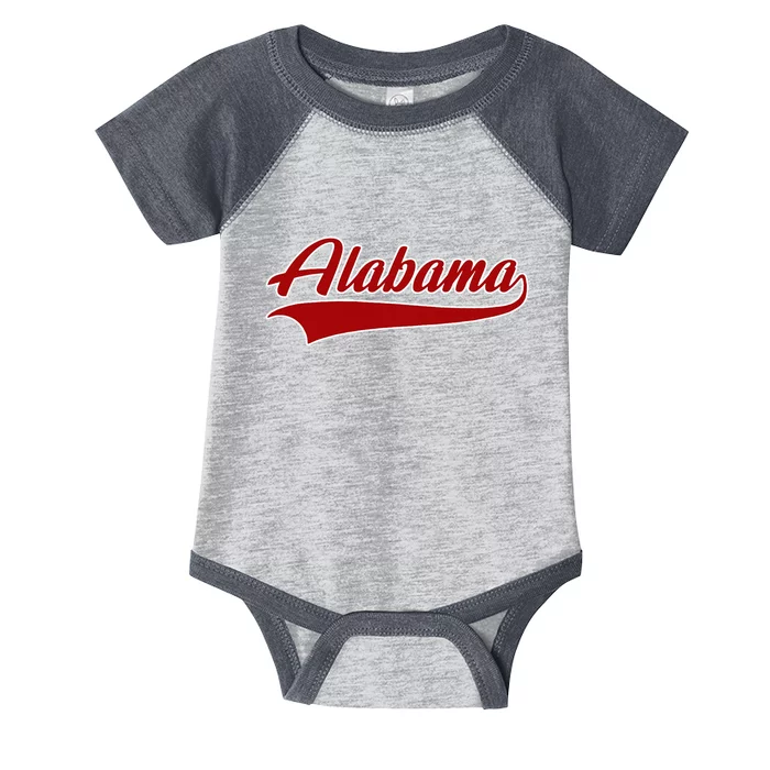 Alabama AL Throwback Infant Baby Jersey Bodysuit