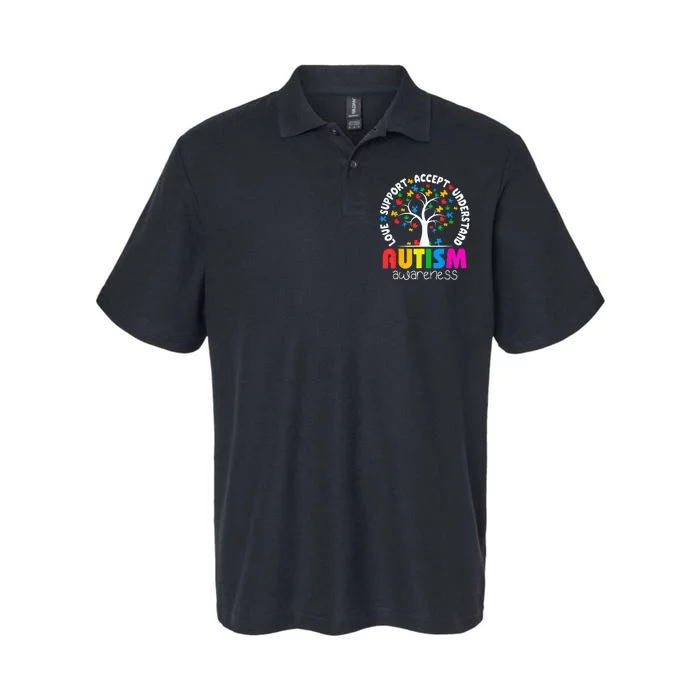 Autism Awareness Teacher Teach Hope Love Inspire Softstyle Adult Sport Polo