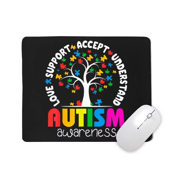 Autism Awareness Teacher Teach Hope Love Inspire Mousepad