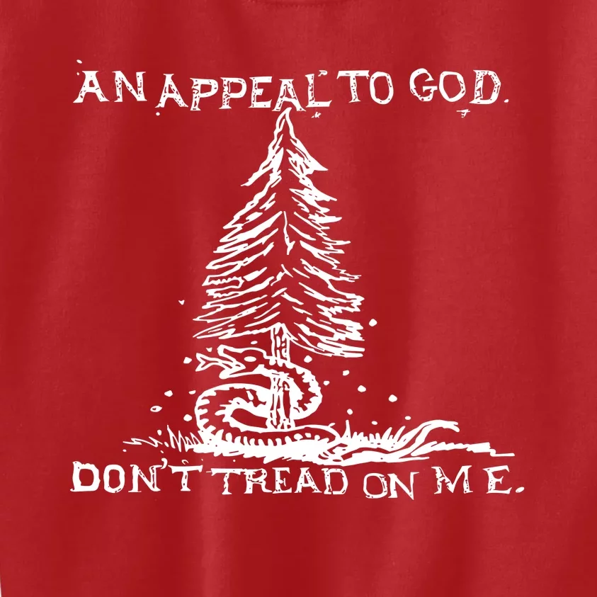 An Appeal To God DonT Tread On Me Kids Sweatshirt